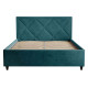 Кровать с подъемным механизмом Хлоя 140х200, изумрудный велюр