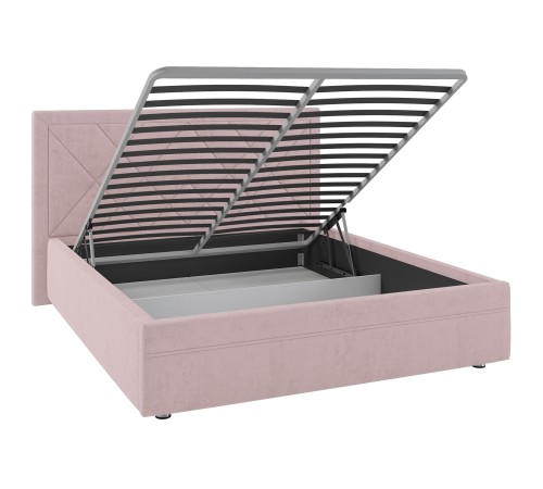 Кровать с подъемным механизмом Мелинда 140х200, кремовый велюр