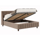 Кровать с подъемным механизмом Одри 160х200, какао велюр