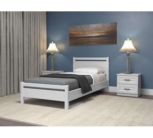 Кровать Массив Сосны Браун Белый античный + Пружинный матрас Optima S 21 relax 120х200 см, белый античный Кровать Массив Сосны Браун Белый античный + Пружинный матрас Optima S 21 relax 120х200 см, белый античный