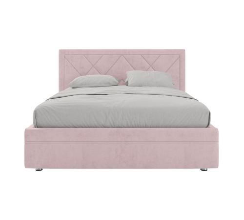 Кровать с подъемным механизмом Мелинда 140х200, кремовый велюр