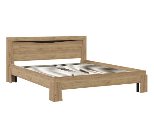 Кровать Паола 160х200, дуб крафт золотой