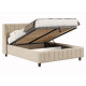 Кровать с подъемным механизмом Одри 160х200, кремовый велюр