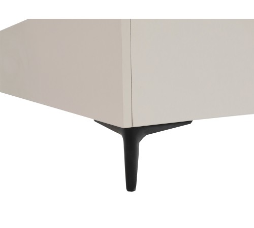 Кровать Джулия 160х200, сатин/дуб каньон/бежевый велюр