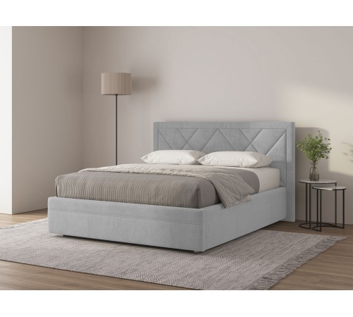 Кровать с подъемным механизмом Мелинда 140х200, кремовый велюр