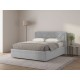 Кровать с подъемным механизмом Мелинда 140х200, кремовый велюр