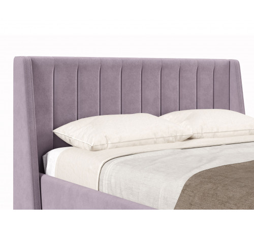 Кровать с подъемным механизмом Одри 160х200, лаванда велюр