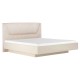 Кровать с внутренним под. мех. Капри ПМ 140х200, сатин/айвори микровелюр