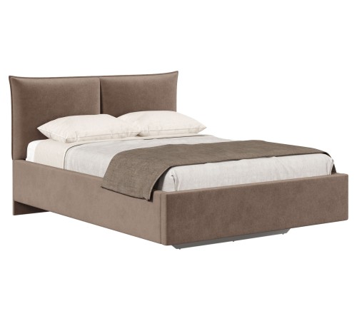 Кровать с подъемным механизмом Реди 140х200, какао велюр