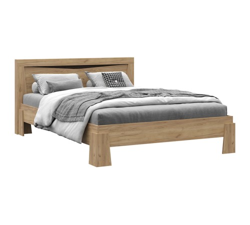 Кровать Паола 140х200, дуб крафт золотой