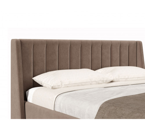 Кровать с подъемным механизмом Одри 180х200, какао велюр