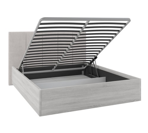 Кровать с подъемным механизмом Джулия 120х200, ясень анкор светлый/кремово-серый