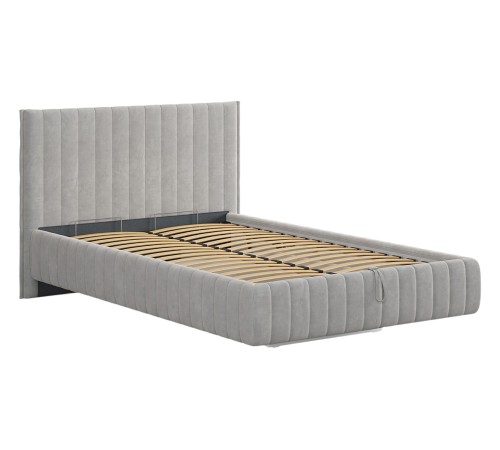 Кровать с подъемным механизмом Твикс 120х200, галька велюр Кровать с подъемным механизмом Твикс 120х200, галька велюр