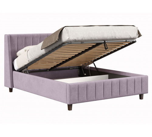 Кровать с подъемным механизмом Одри 160х200, лаванда велюр