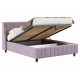 Кровать с подъемным механизмом Одри 160х200, лаванда велюр