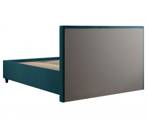 Кровать с подъемным механизмом Хлоя 140х200, изумрудный велюр