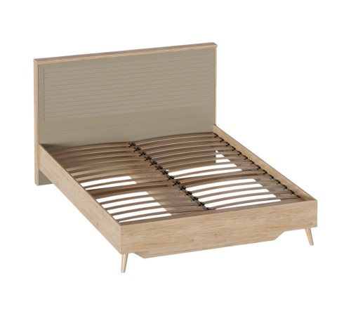 Кровать Гавана 160х200, дуб натуральный светлый/светло-серый софт Кровать Гавана 160х200, дуб натуральный светлый/светло-серый софт