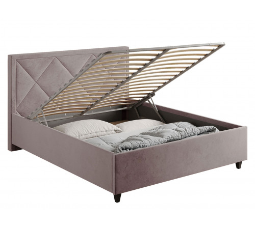 Кровать с подъемным механизмом Хлоя 140х200, изумрудный велюр