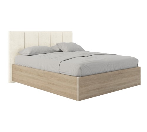 Кровать с подъемным механизмом Джулия 120х200, ясень анкор светлый/кремово-серый