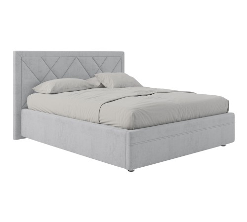 Кровать с подъемным механизмом Мелинда 140х200, кремовый велюр