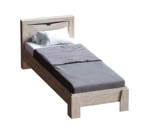 Кровать Соренто 120х200 см, дуб бонифаций