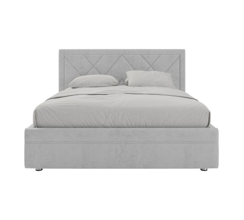 Кровать с подъемным механизмом Мелинда 140х200, кремовый велюр