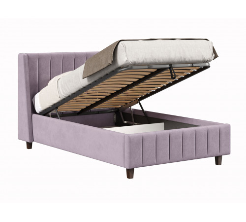 Кровать с подъемным механизмом Одри 120х200, лаванда велюр