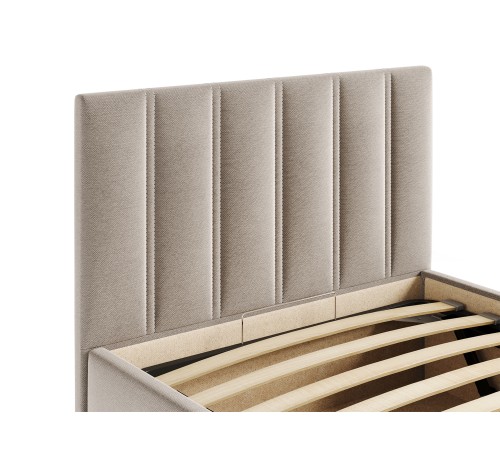 Кровать с ПМ Корсо 90х200, рогожка бежевая Кровать с ПМ Корсо 90х200, рогожка бежевая