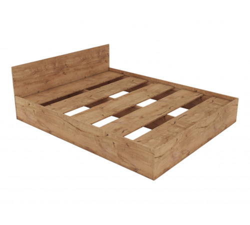 Кровать Ньерд 160х200, дуб вотан