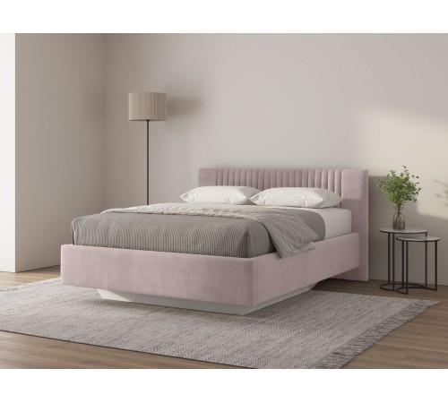 Кровать с подъемным механизмом Нейми 120х200, кремовый велюр