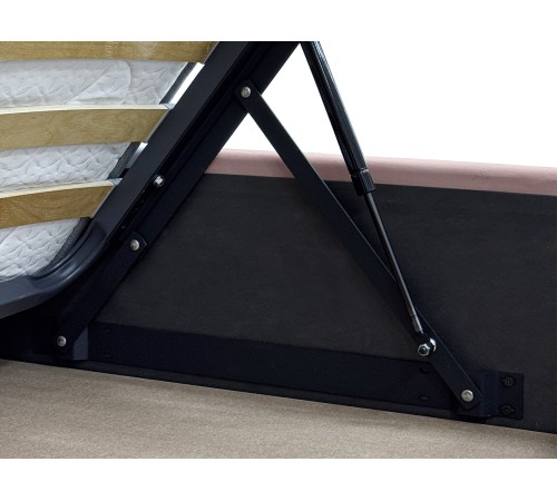 Кровать с подъемным механизмом Мелинда 140х200, кремовый велюр