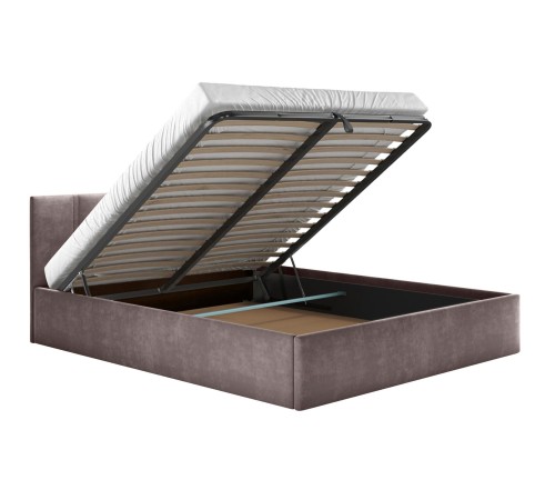 Кровать с подъемным механизмом Корсо 120х200, какао велюр + Матрас Optima S 20 double 120х200