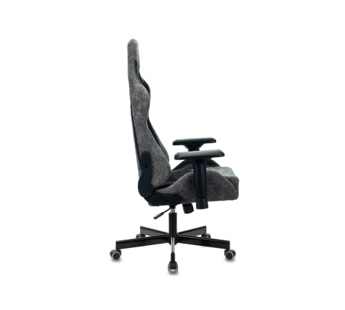 1382453 Кресло игровое Бюрократ VIKING 7 KNIGHT B FABRIC черный текстиль/эко.кожа крестовина металл