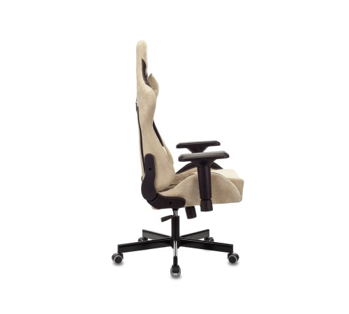 1382455 Кресло игровое Бюрократ VIKING 7 KNIGHT BR FABRIC коричневый текстиль/эко.кожа крестовина металл