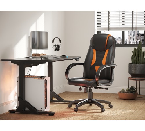 Игровое кресло Энигма 2, черно-оранжевый