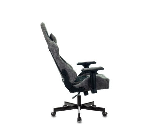 1382453 Кресло игровое Бюрократ VIKING 7 KNIGHT B FABRIC черный текстиль/эко.кожа крестовина металл