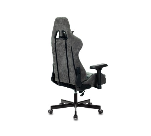 1382453 Кресло игровое Бюрократ VIKING 7 KNIGHT B FABRIC черный текстиль/эко.кожа крестовина металл