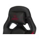 1485774 Кресло игровое ZOMBIE DRIVER RED, Черный, искусственная кожа / Красный, искусственная кожа