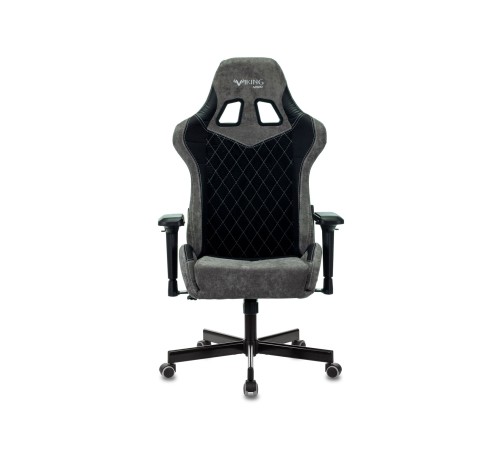 1382453 Кресло игровое Бюрократ VIKING 7 KNIGHT B FABRIC черный текстиль/эко.кожа крестовина металл