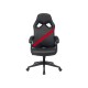 1485774 Кресло игровое ZOMBIE DRIVER RED, Черный, искусственная кожа / Красный, искусственная кожа