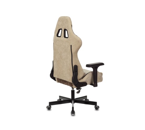 1382455 Кресло игровое Бюрократ VIKING 7 KNIGHT BR FABRIC коричневый текстиль/эко.кожа крестовина металл