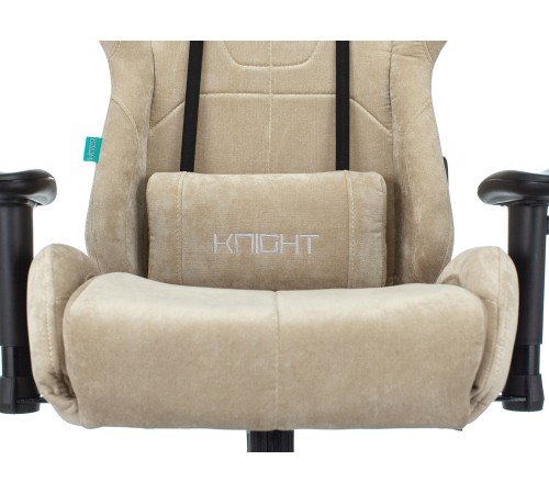 1372994 Кресло игровое Бюрократ VIKING KNIGHT LT21 FABRIC песочный крестовина металл