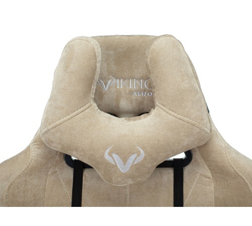 1372994 Кресло игровое Бюрократ VIKING KNIGHT LT21 FABRIC песочный крестовина металл