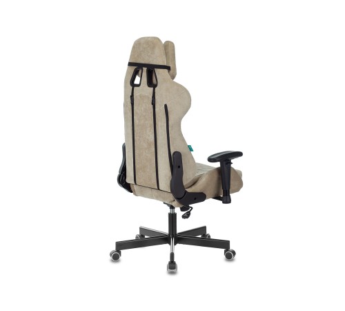 1372994 Кресло игровое Бюрократ VIKING KNIGHT LT21 FABRIC песочный крестовина металл