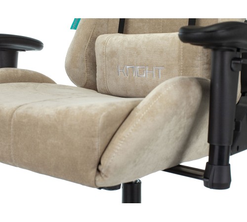 1372994 Кресло игровое Бюрократ VIKING KNIGHT LT21 FABRIC песочный крестовина металл