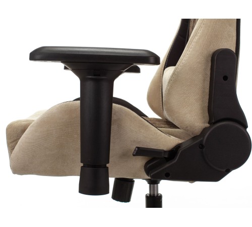 1382455 Кресло игровое Бюрократ VIKING 7 KNIGHT BR FABRIC коричневый текстиль/эко.кожа крестовина металл