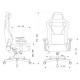 1737489 Игровое кресло Knight Outrider LTD, ткань, черный