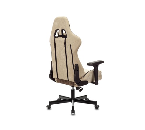 1382455 Кресло игровое Бюрократ VIKING 7 KNIGHT BR FABRIC коричневый текстиль/эко.кожа крестовина металл