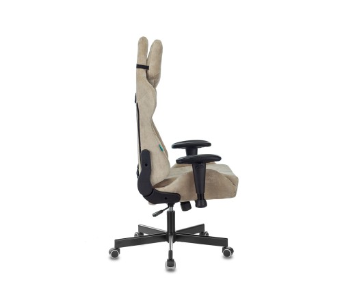1372994 Кресло игровое Бюрократ VIKING KNIGHT LT21 FABRIC песочный крестовина металл