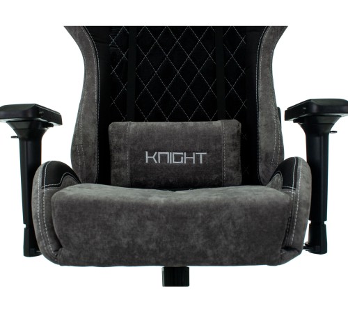 1382453 Кресло игровое Бюрократ VIKING 7 KNIGHT B FABRIC черный текстиль/эко.кожа крестовина металл
